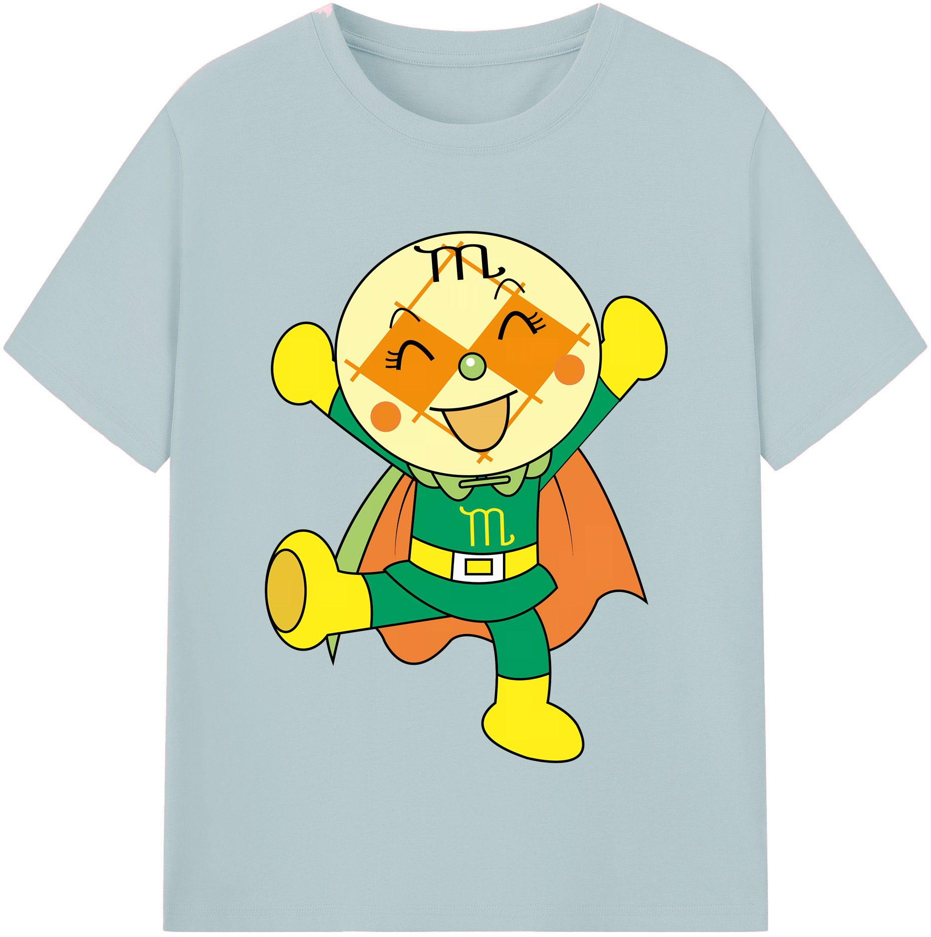 （画像用） アンパンマン Anpanman 綿100％半袖Tシャツ（フロントプリント）